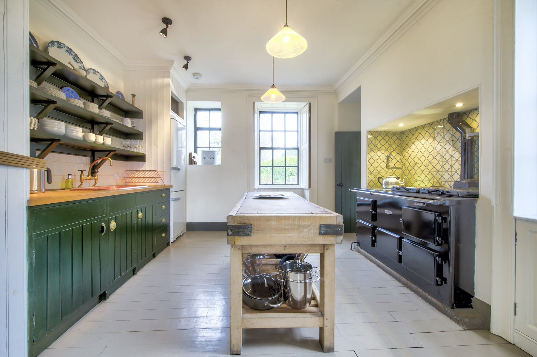 The fully equipped kitchen at Rock House