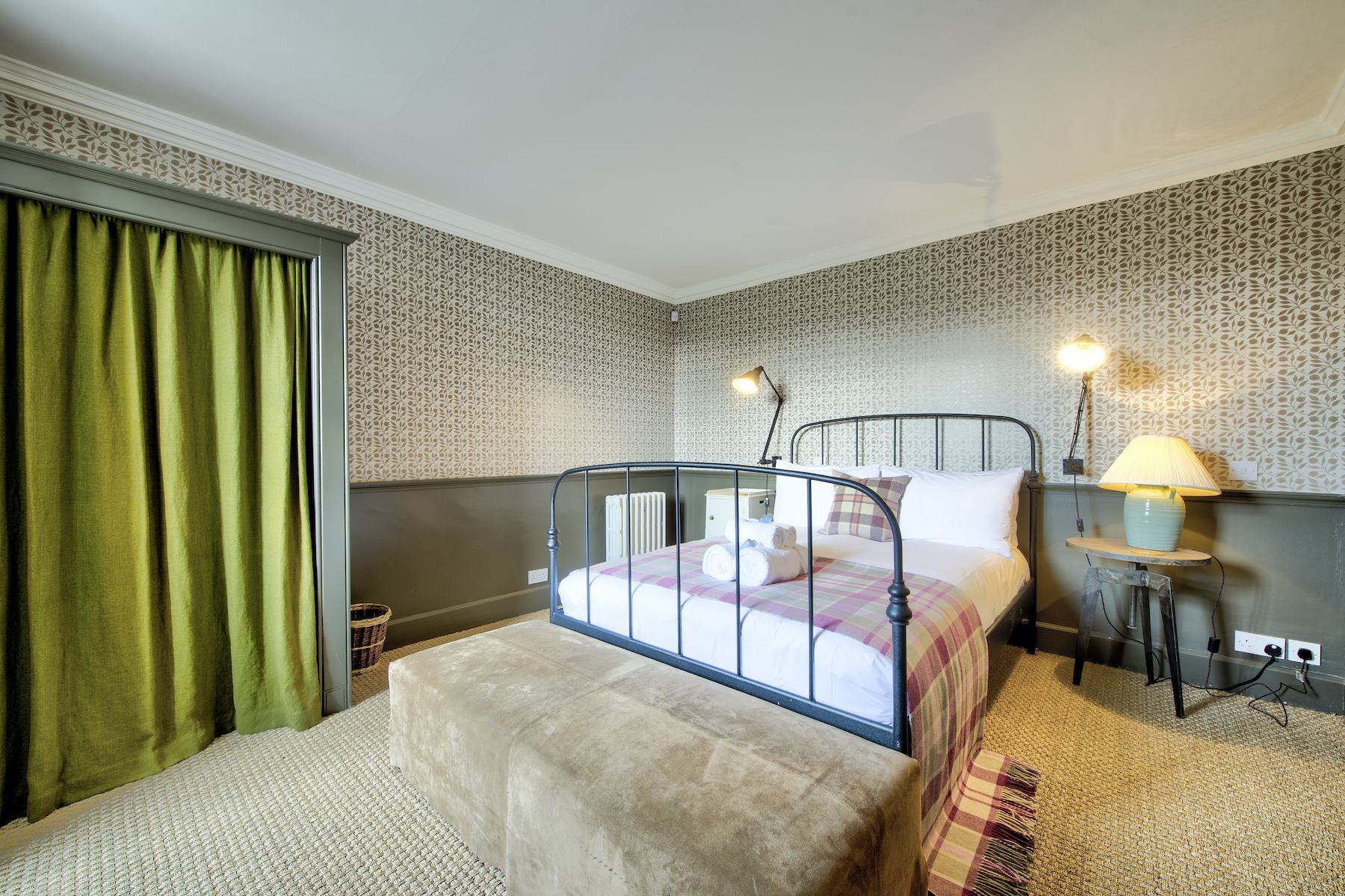 The main bedroom in the Terrace Apartment