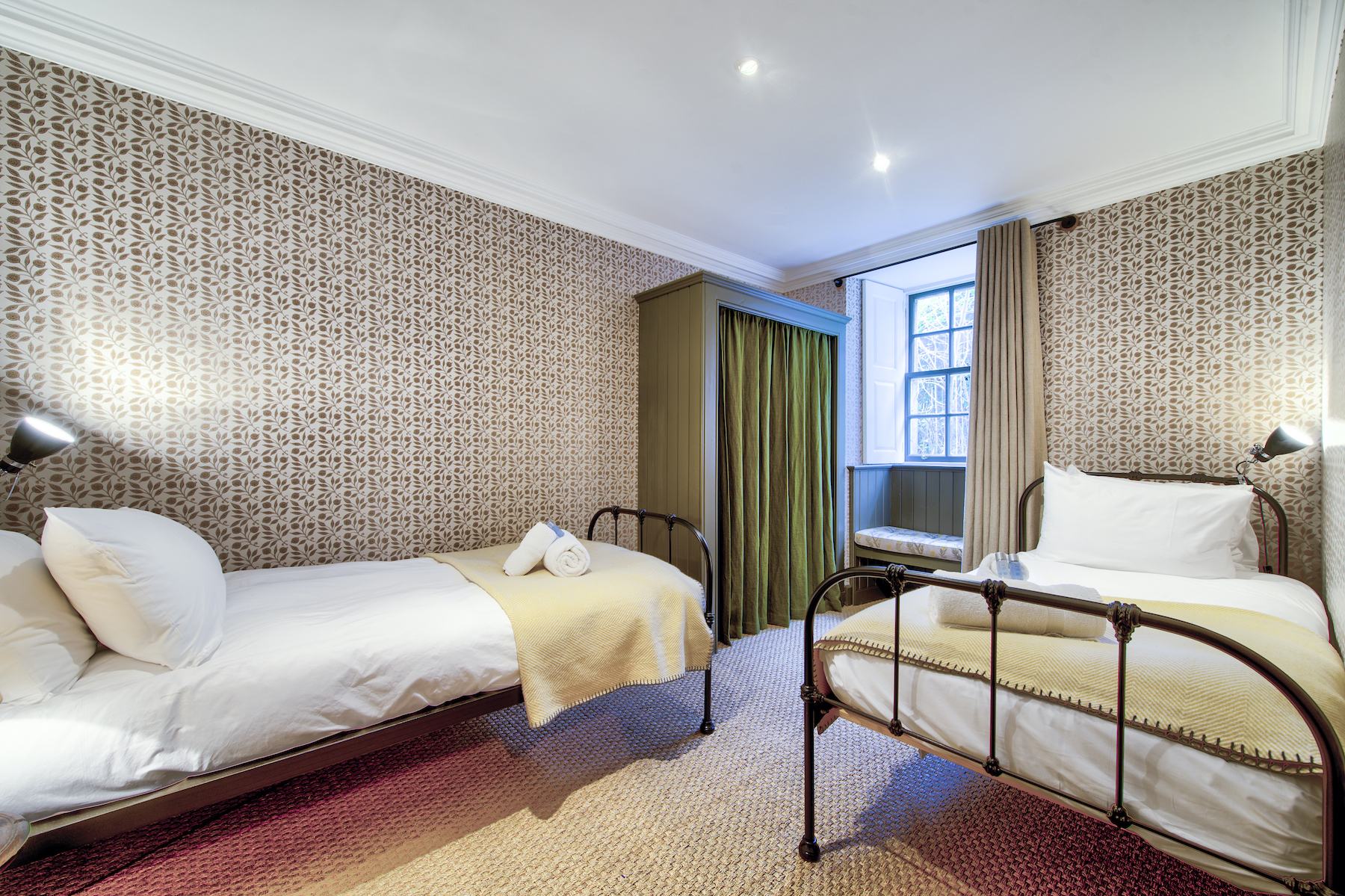 The second bedroom in the Terrace Apartment at Rock House