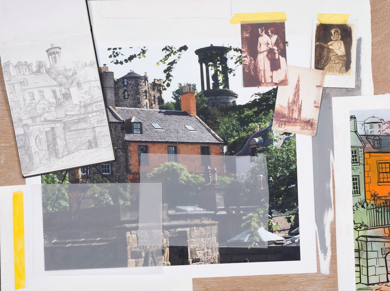 Limited edition pigment print based on a Hill and Adamson calotype, 2 of 4