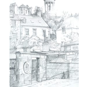 Rock House Pencil Sketch